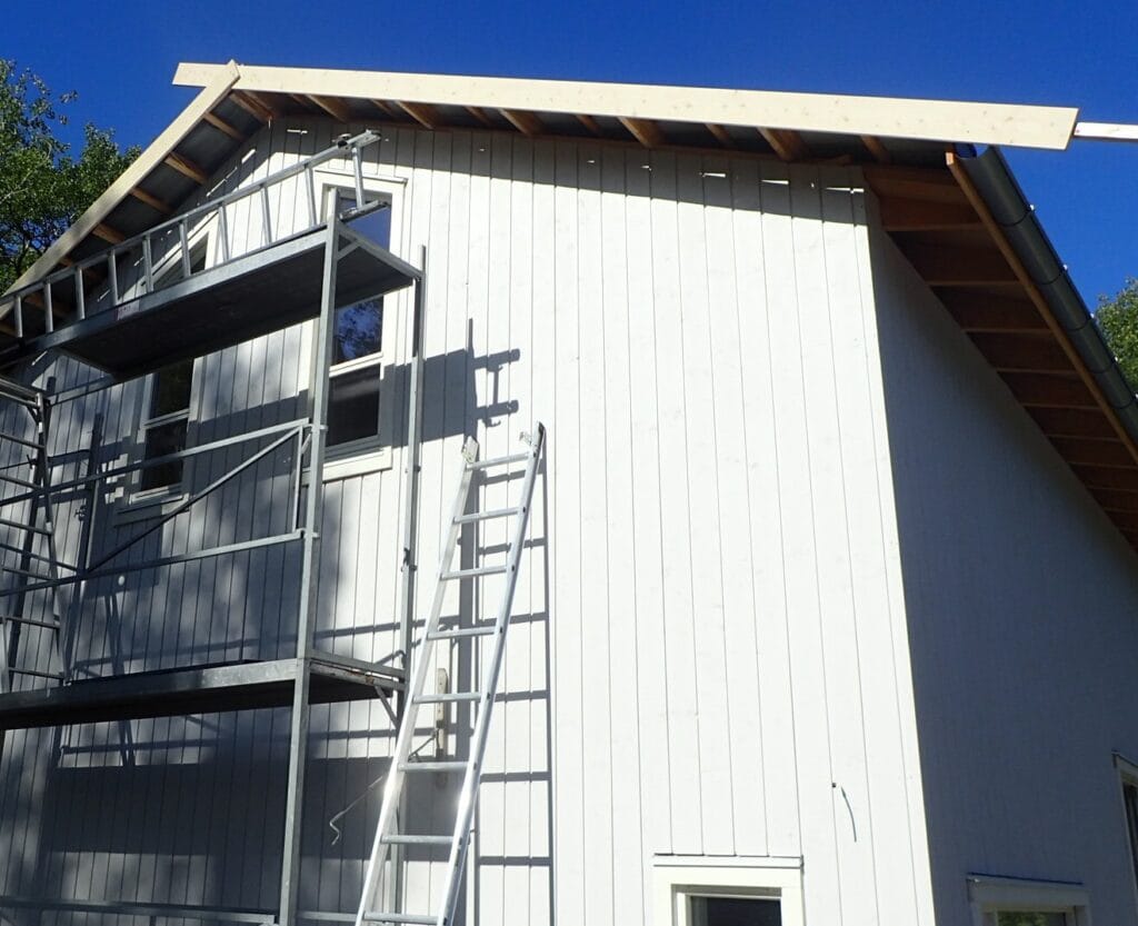 Bytte av vindskier og vannbord